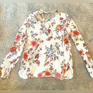 NWT Loft Paisley and Floral Blouse, Size XS